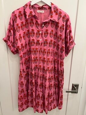 THML Pink Floral Print Dress